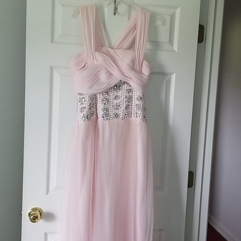 Beautiful pink prom dress